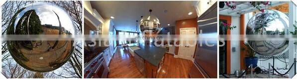 Huge Floating Mirror Ball For Reflection / Slivery Outdoor Inflatable Mirror Sphere Ball For Park