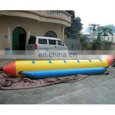 inflatable 5 seat banana boat, banana shape sports boat