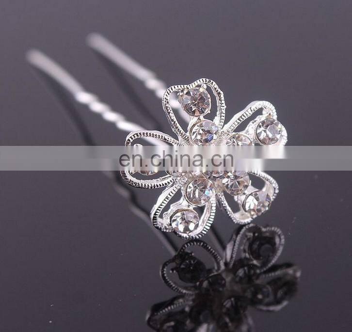 Factory wholesale silver five star hair pins