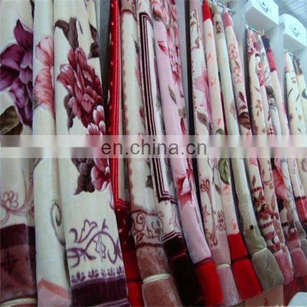 Polyester cheap stock south korean blanket fleece blanket