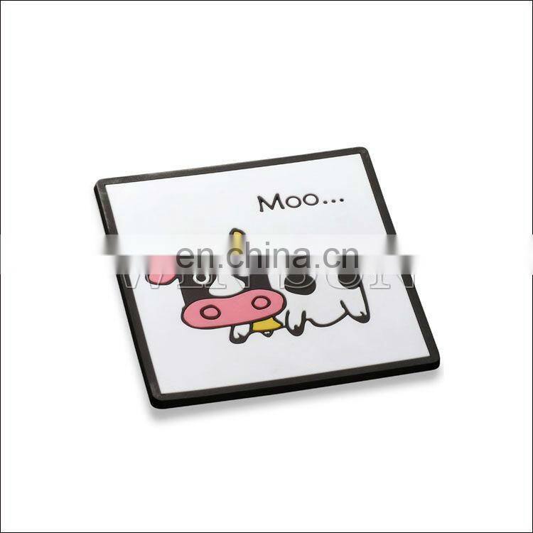 Cute PVC coasters/cup pad as promotion or business gift