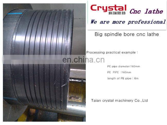 large bore machine cnc pipe thread lathe machine PVC/PE CYK0660DT