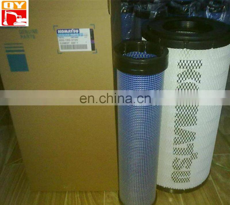 6D114 excavator diesel parts engine fuel air filter 600-185-4100
