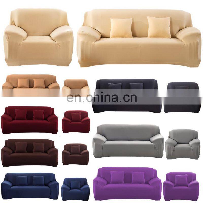 home decoration new sofa solid elastic slipcover l shape sofa cover stretchable sofa cover