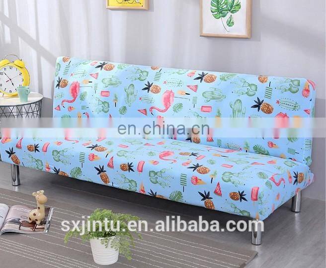 Full Folding Elastic slipcover Armless Sofa bed cover