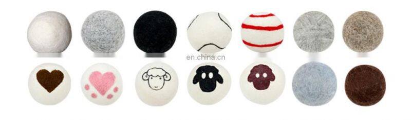 we can print logo on it felt balls 2cm wool