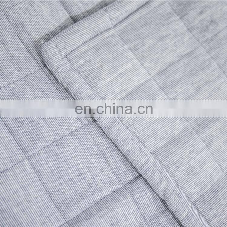 King size Gray color Vintage Washed Solid Cotton Quilt and Shams Set /Comfortable bedding bed sets