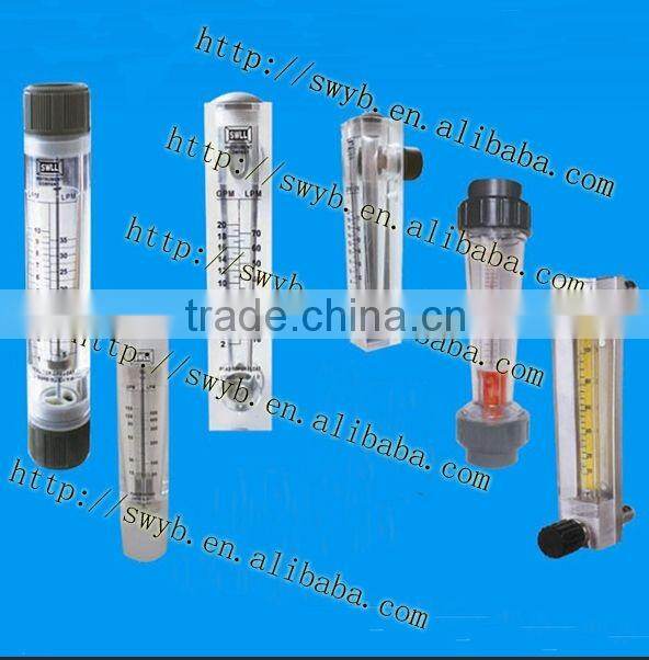 2GPM Water flow meter acrylic rotameter Panel type flowmeter