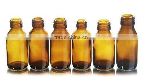 Good Quality Flat Amber Bottles