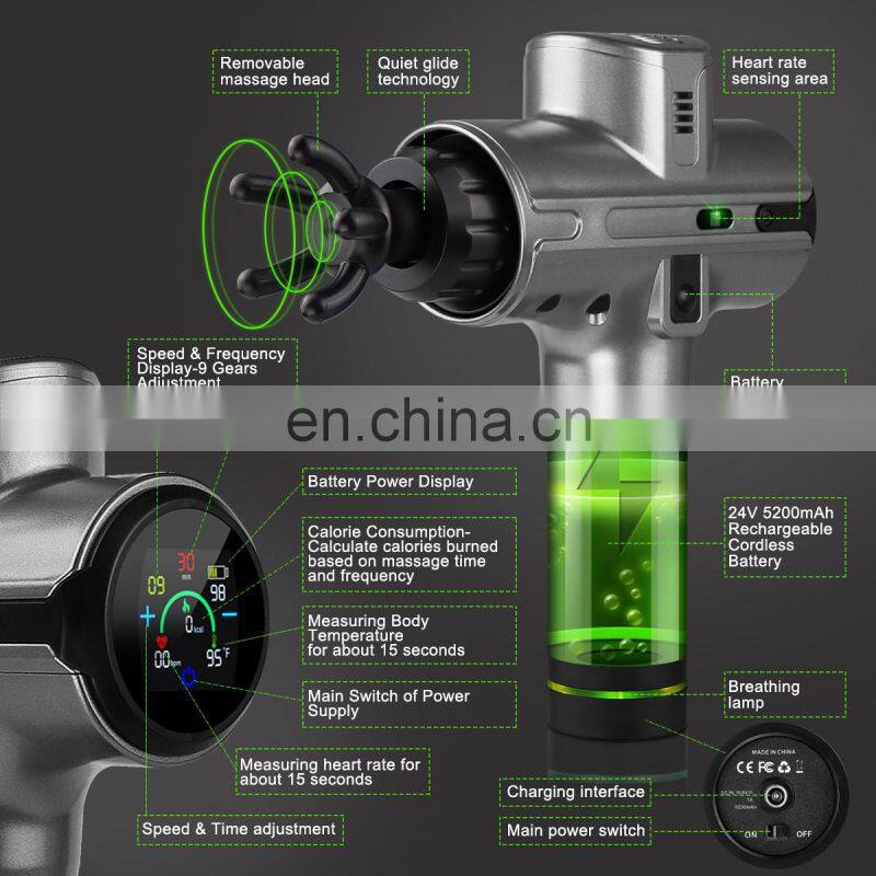 Latest body vibration massage gun / electric deep percussion massager