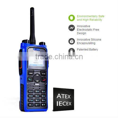 digital two way radio 100 mile walkie talkie explosion-proof hytera handheld PD790 Ex woki toki