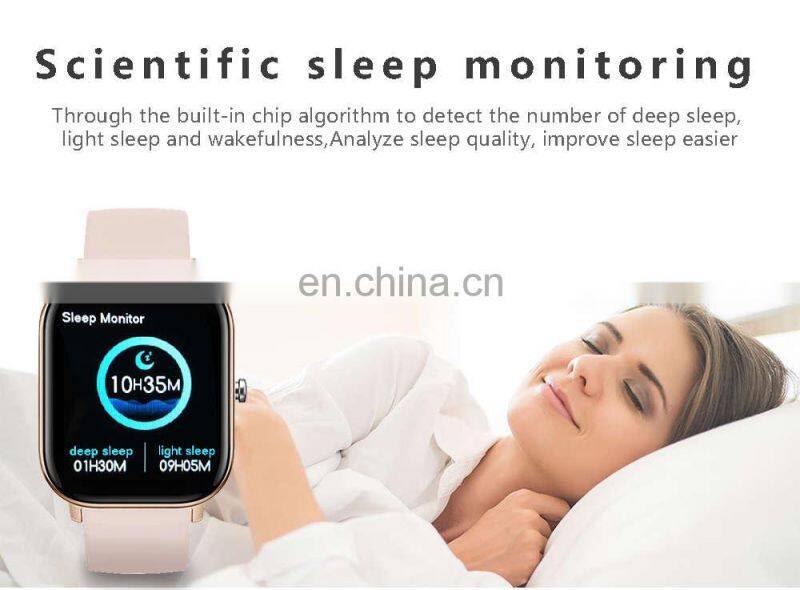 P9 Smart Watch Men Full Touch Screen Fitness Tracker Calender IPX7 Waterproof Blood Pressure Smart Clock P9 Smartwatch