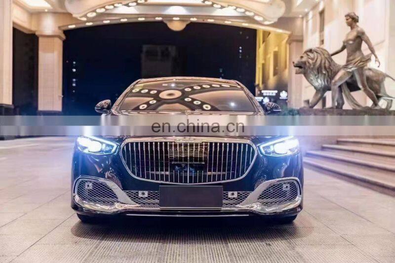 Runde New Arrival For 2021-2022 Mercedes-Benz S-Class W223 Upgrade Maybach Style Body Kit Front Bumper Grille Rear Bumper