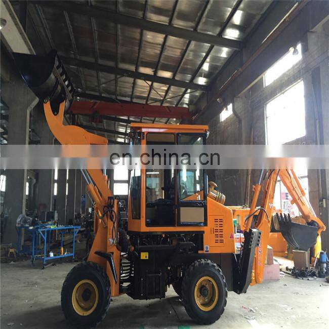 Factory sales wheel road backhoe loader earth loader digger