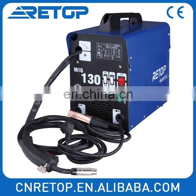 MIG140AC single-phase CO2 dc inverter cheap welder pulse welding machine wire feeder motor for sale