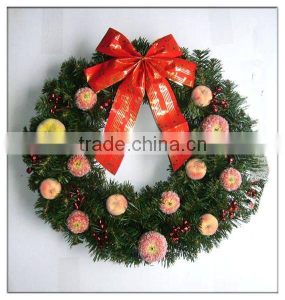 2015 New Design 120cm Artificial Christmas Gift Xmas Wreath WITH Three Sets