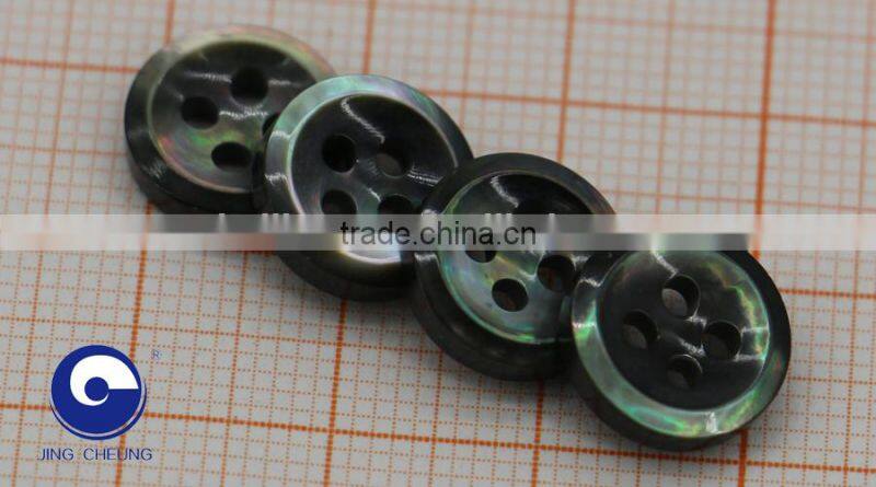 black mother pearl sea shell fastener