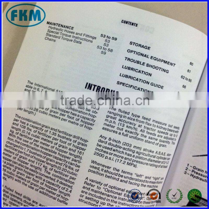 Custom design grain orill operators owners manual operation maintenance