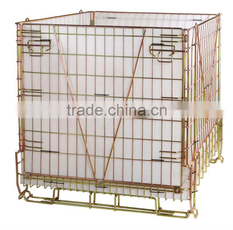PET Preform Mesh box wire cage metal bin storage container