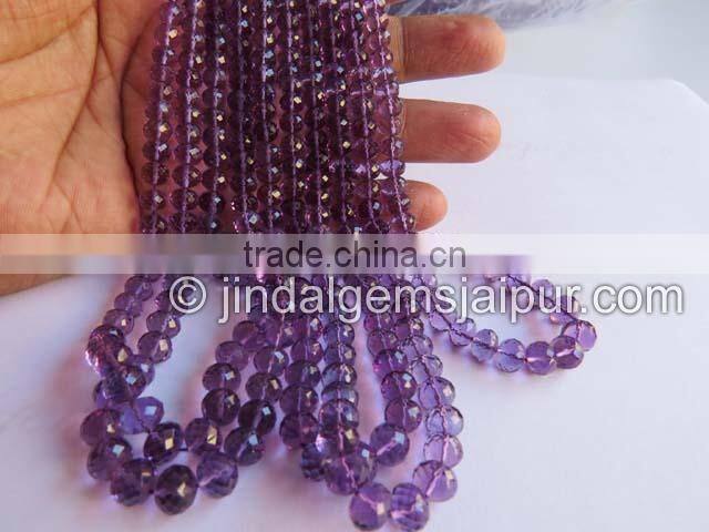 Wholesale Amethyst Far Micro Cut Roundelle Beads Lot 5 To 7 MM