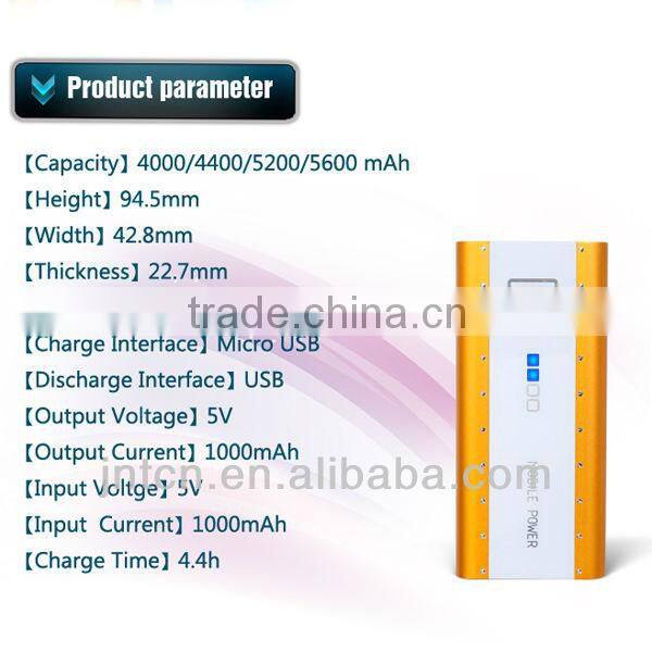 HOT!3600-5600portable quick charge mobile power bank charger PB001