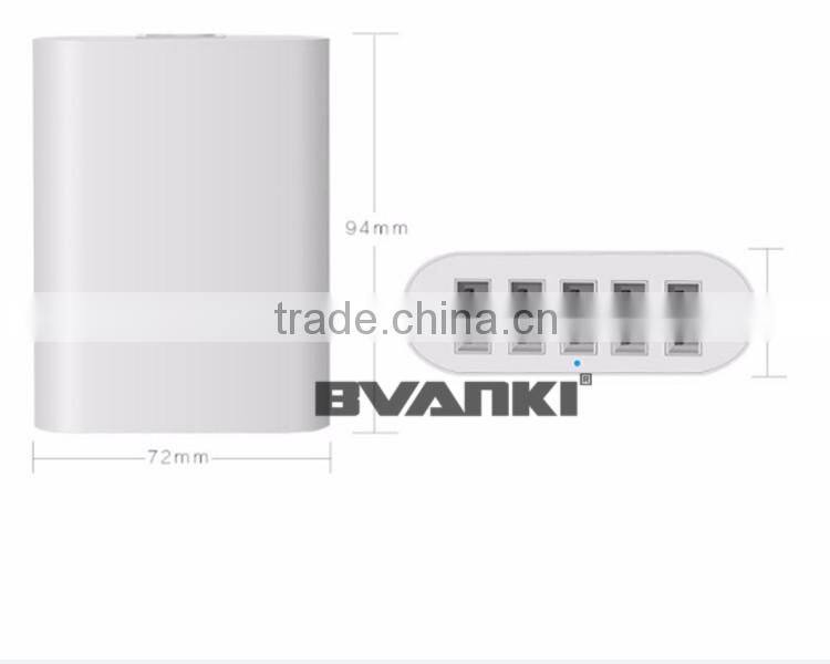2016 new premium Mobile Phone Wall Charger 20W 4A 5-port light speed desktop usb charger for camera/cell phone/tablet