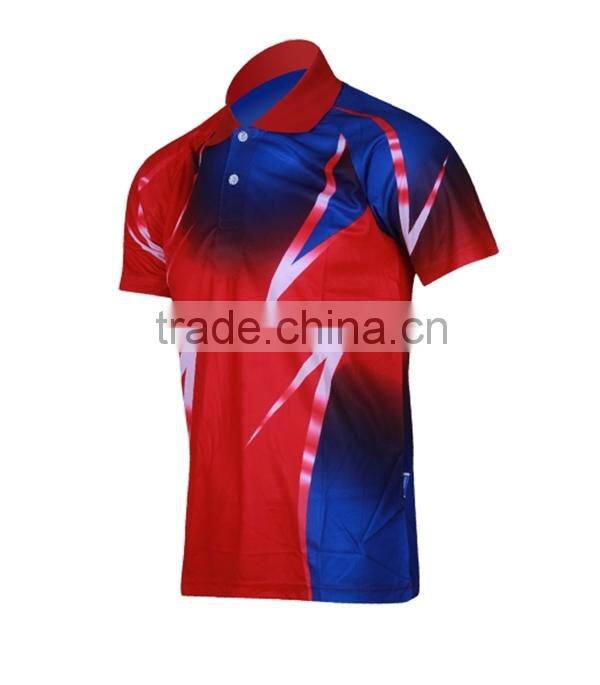 Good quality 100% polyester collar sports plain dry fit polo shirt
