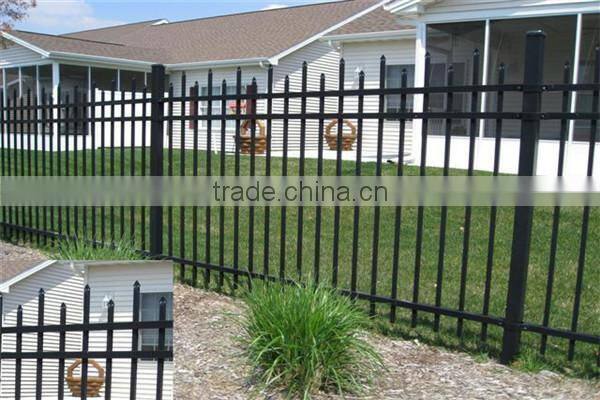 Used wrought iron fencing usually for home