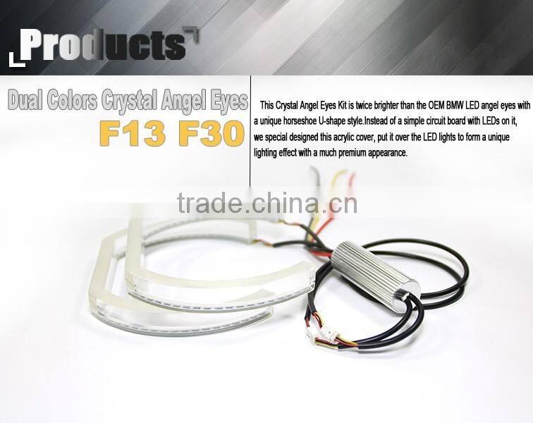 Xenon Headlight Switchback LED Angel Eyes Halo Rings Kit For BMW E90 E92 E93 M3 F30