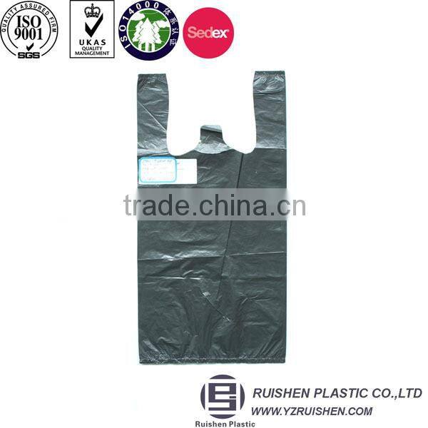 Virgin HDPE Transparent Film T-shirt Packing Bag For Foods