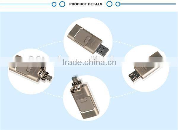The top hot selling 3 in 1 usb alibaba for apple iphone 6s usb flash drive otg ,mobile phone usb flash drive