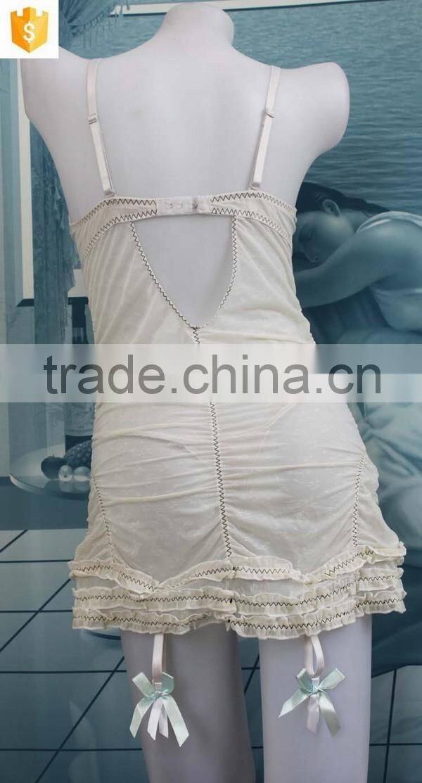 New fashion milky white sweet lingerie babydolls