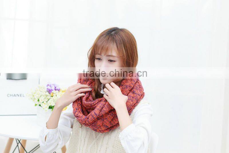 New Style Winter Men Women Fashion Colorful Infinity Acrylic Knit Hood Scarf