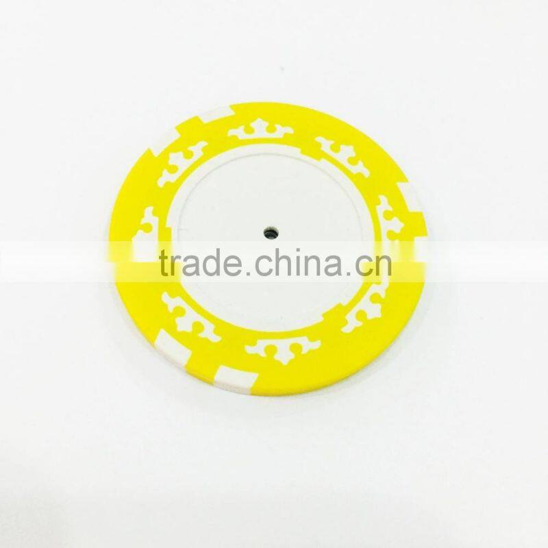 2016 new design abs RFID poker chips with customized sticker