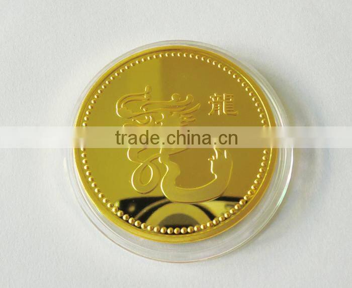 2015 newest die casting gold silver plated 3D gold eagle replica coins