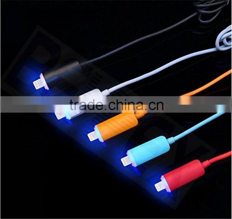 High Quality Colorful Mini Data USB 8 Pin Connector With LED