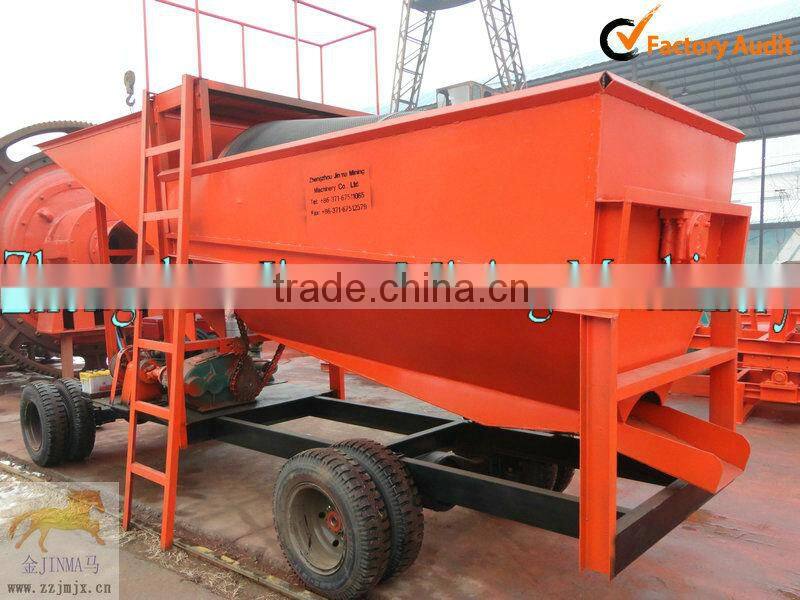 river sand mobile gold washing trommel