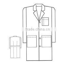 Lab medical coat White