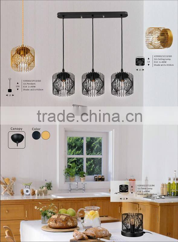 Popular moooi heracleum pendant light clear glass plate with gold