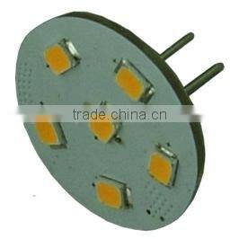 ce rohs round 2835 SMD back-pin DC10-30V 1w led G4