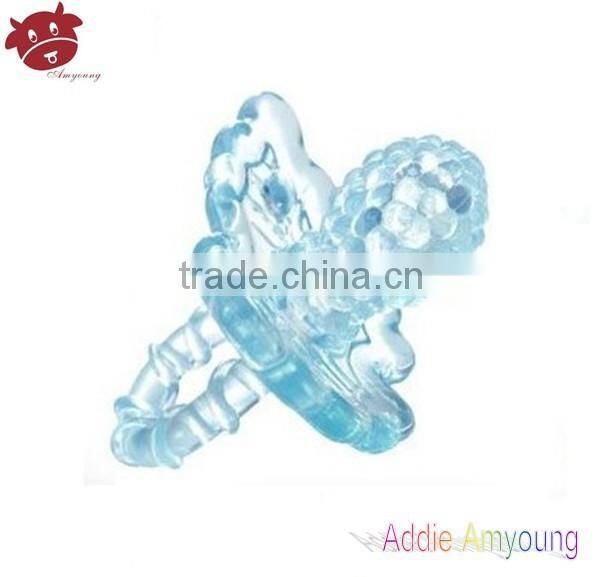 promotional items funny pacifier babies crystal liquid silicone baby feeder,baby teether,baby pacifier
