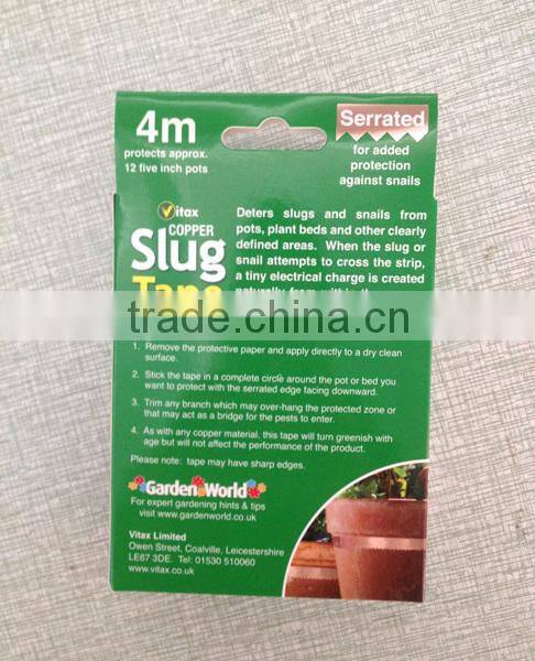 Custom Adhesive Serrated Slug & Snail Copper Tape / Copper Snail Tapes