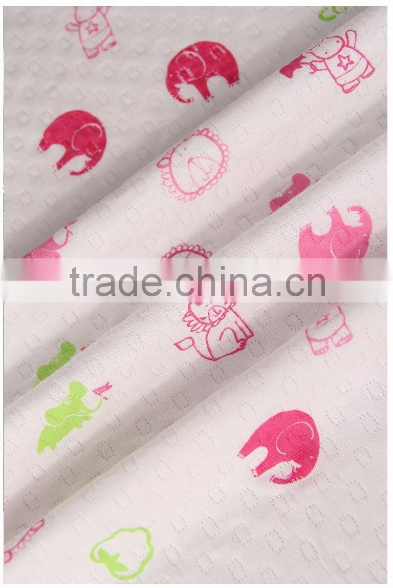 80%cotton 20%polyester jacquard scuba air layer floral printing fabric