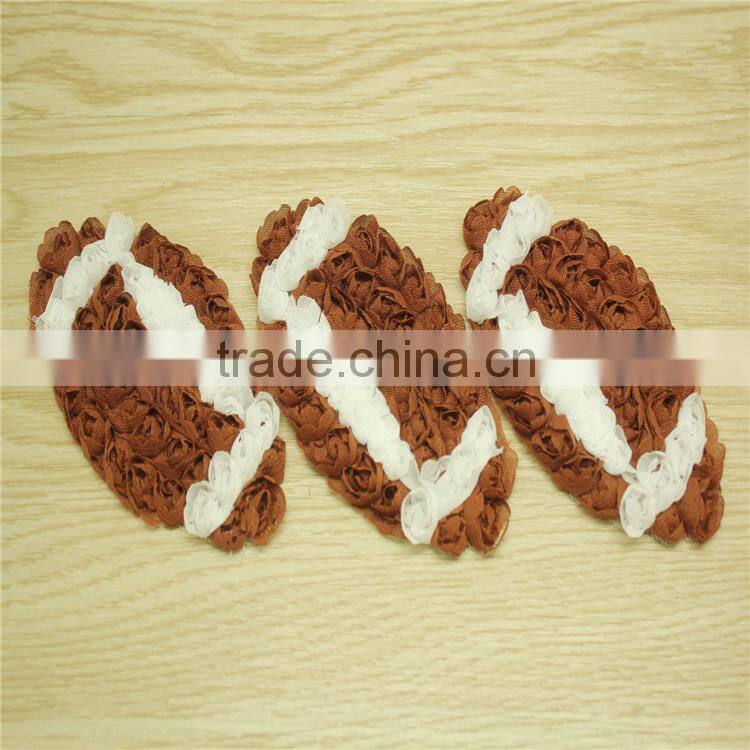 Rugger headbands Chiffon Flower , Fabric Flower For Girl Dress , shabby chiffon flowers