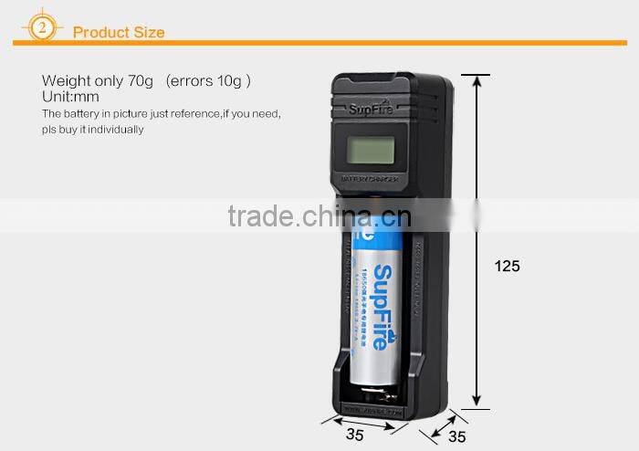 2015 New Product Lithium Battery Charger With USB Plug