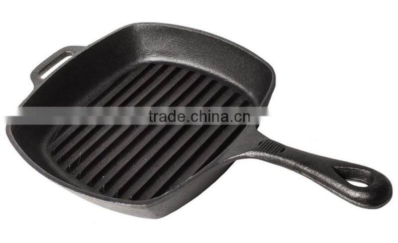 Aluminum Non-stick Pressed/ Forged Square Fry Pan Grill Nonstick Coating Pan BBQ Square Fryingpan