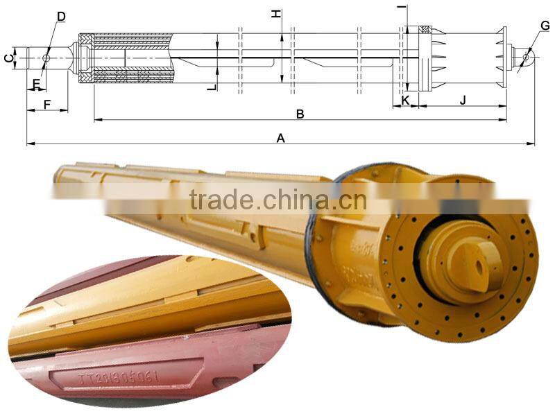 Rotary drilling machine Liebherr LB 20 kelly bar