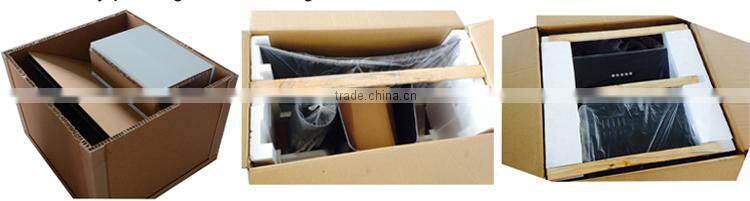 With Energy Labels CE GS Approved 60cm Black Glass European Style Kitchen Hood