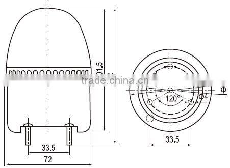 Alibaba French China Red 110VAC Led Warning Light