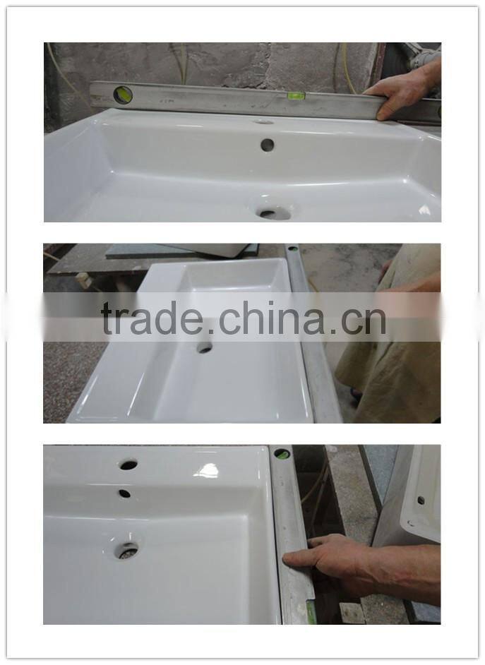 Bathroom thin edge cabinet basin/ceramic wash basin(BSJ-B460)